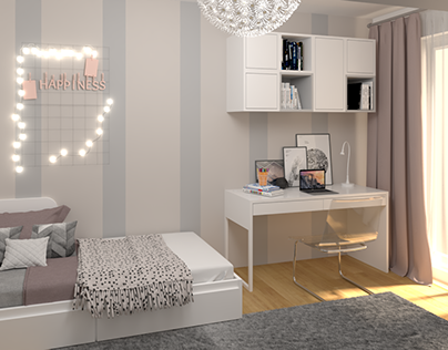 Design of room for two teenage girls
