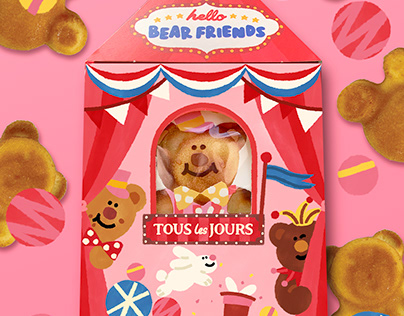 Hello bear friends package design