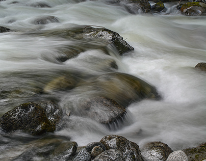 Stawamus River Water Over Rock