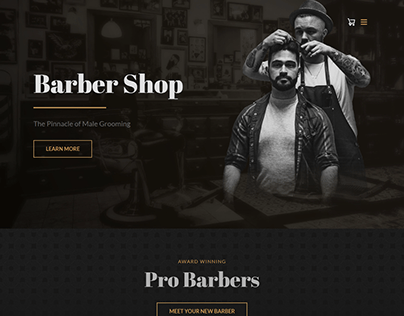 Barber Shop Website Design