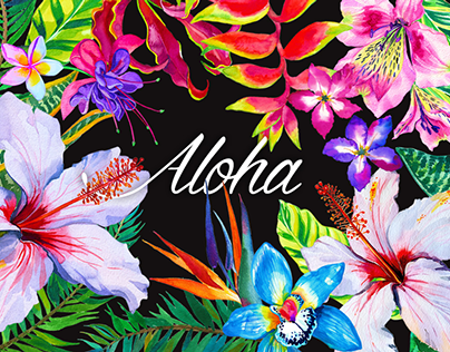 Aloha - tropical kit for designers.