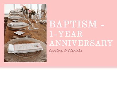 Baptism Design - Carolina & Clarinha 2024