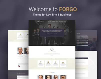 Forgo. Theme for Law firm & Business