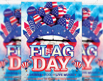 Flag Day – Premium Flyer Template + Instagram Size