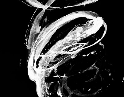 spiral noice - ink action drawing - digital peint