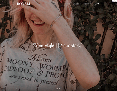 Bonali - Website Design
