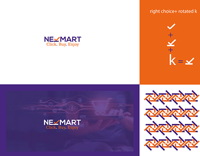 Nek Mart Modern E-Commerce logo Branding