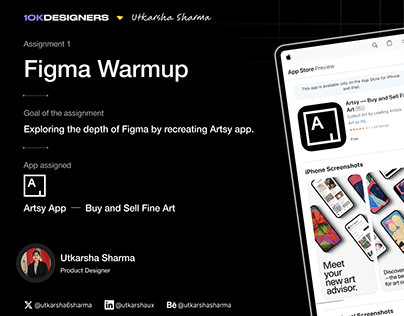 Artsy App Recreation | Figma Warmup