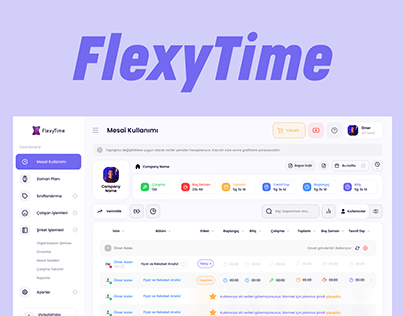 FlexyTime - Time Tracking Dashboard