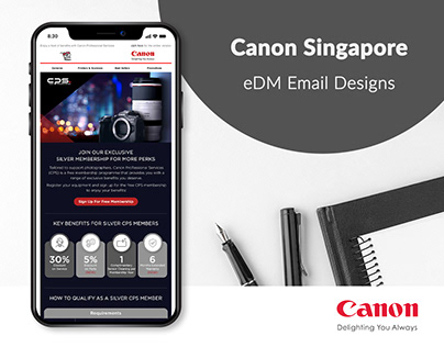 Canon Singapre eDM Email Design