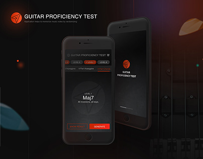 Guitar Proficiency Test - Mobile application