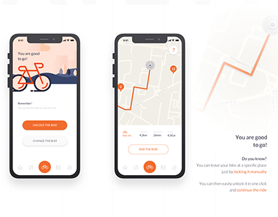 UX/UI design | Bike renting app redesign