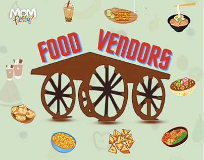 Mom Fiesta! Food Vendors (TYPOGRAPHIC)