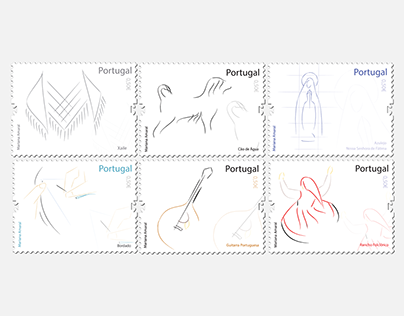 Coleção de Selos - Símbolos Portugueses