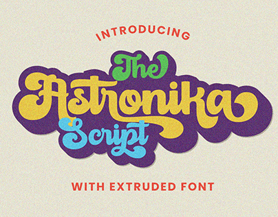 Astronika - Retro Font with Extrude
