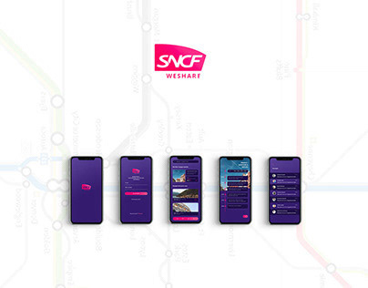 "Weshare SNCF" - Travel App concept
