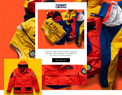Tommy Jeans Outdoor Collection // E-commerce Creative.