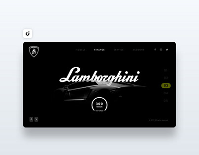 🚗 Lamborghini Web Design