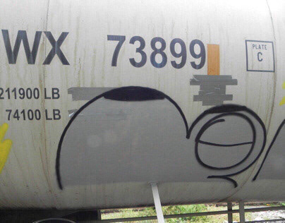 Graffiti (train bombing )