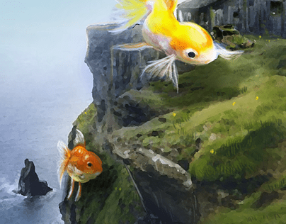flying goldfishes