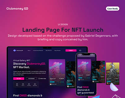 UI Design - Landing Page For NFT Launch