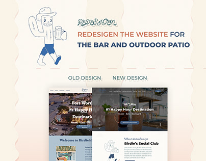REDESIGEN THE WEBSITE FOR THE BAR AND OUTDOOR PATIO
