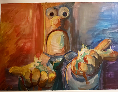 Muppet Gouache Paintings