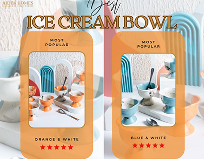 Buy Ice Cream Bowl At Best Prices Online - Aidea Homes