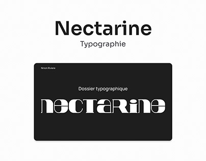 Nectarine - typographie