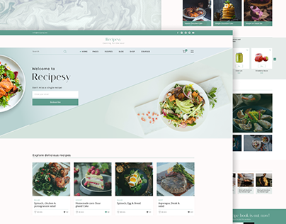 Recipe Cookbook Home page