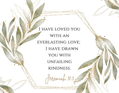 I have Loved You, Scripture Card