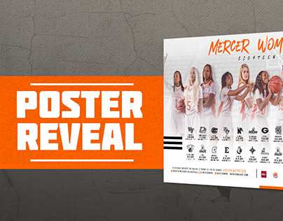 Mercer University Women's Basketball Poster Design