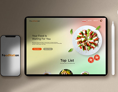 FoodNation | Eatery | Landing Page Design