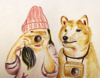 illustration- Dog & Girl