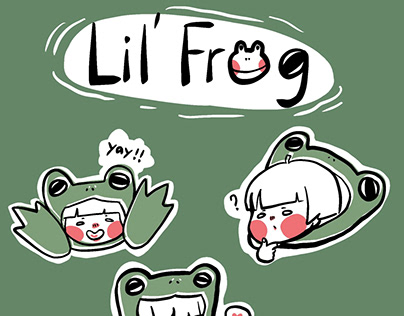 Lil’ Frog Sticker