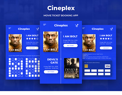 Cineplex - A Mobile Ticket Booking App Concept