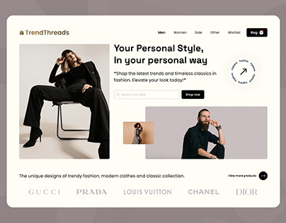 TrendThreads: An E-commerce landing page