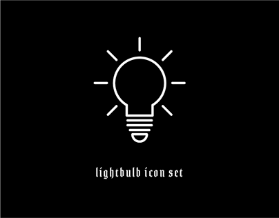 Lightbulbs Icon Set
