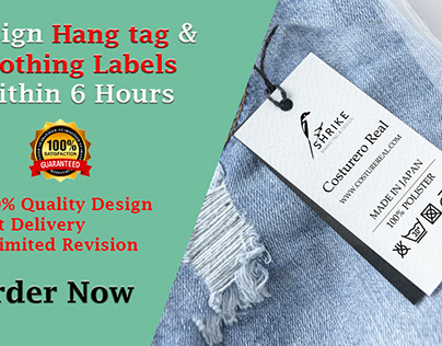I Will Design Hang tags and clothing labels