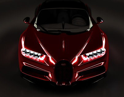 Bugatti Chiron red & black