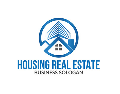 Housing Real Estate Logo Design Template