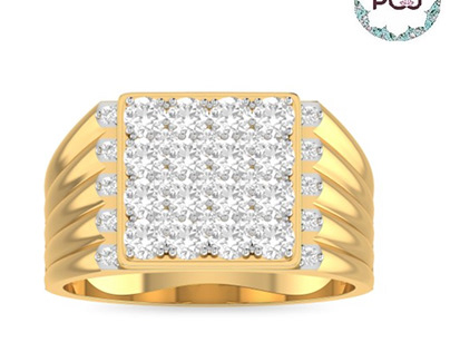 Perfect Sparkling Diamond Ring By PC Jeweller