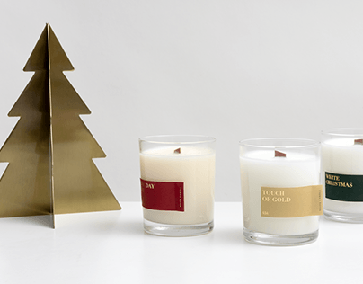 White candle winter collection