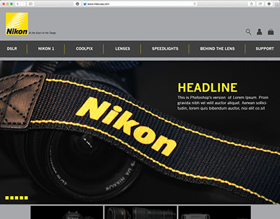 Nikon USA Website Redesign