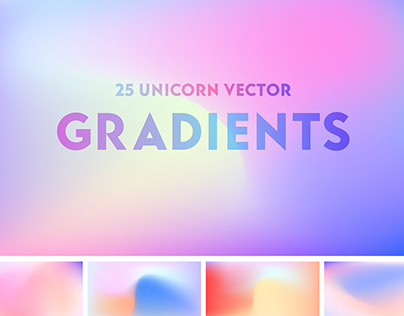 Free Unicorn Vector Gradients