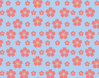 Repeating Sakura Pattern