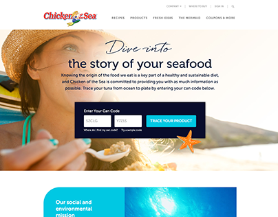 Chicken of the Sea | Website Traceability Application