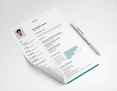 Free Clean Neat Resume Template