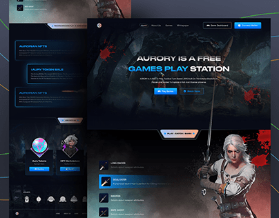 Aurory Landing Page Redesign Concept