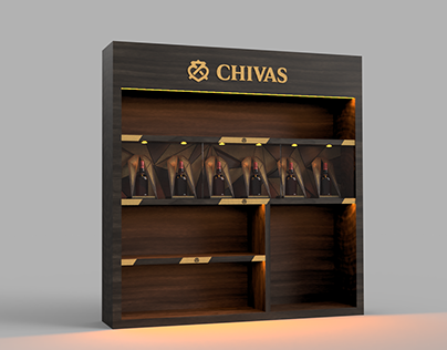 Chivas Regal exhibidor